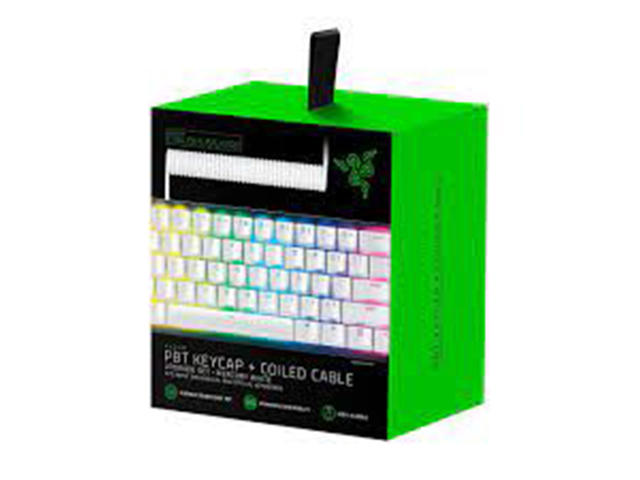 Джаджи Razer PBT Keycap + Coiled Cable Upgrade Set - Mercury