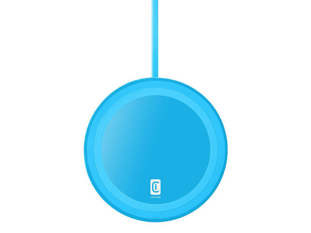 Зарядни устройства Cellular line Qi Neon 10W, синьо