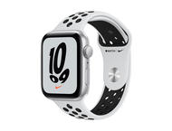 Смарт часовници Apple Watch Nike SE (v2) GPS, 44mm Silver Aluminium Case with Pure Platinum/Black Nike Sport Band - Regular