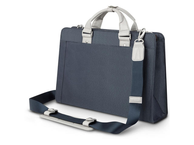 Чанти за Лаптопи Moshi Urbana Laptop briefcase Navi - Herringbone Blue