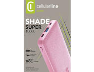 Външни батерии Cellular line Shade 10000mAh, розова