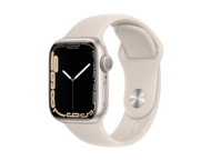 Смарт часовници Apple Watch S7 GPS, 41mm Starlight Aluminium Case with Starlight Sport Band - Regular