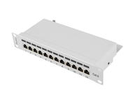 Джаджи Lanberg patch panel 12port 1U 10" CAT.6 shielded, grey
