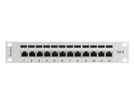 Джаджи Lanberg patch panel 12port 1U 10" CAT.6 shielded, grey