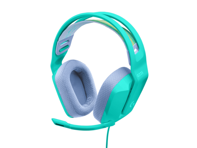 Слушалки Logitech G335 Wired Gaming Headset, mint