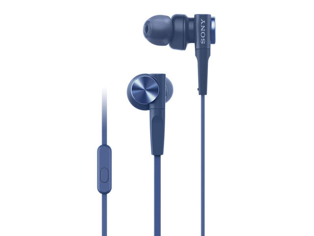 Слушалки Sony MDR-XB55AP, blue
