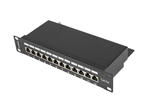 Джаджи Lanberg patch panel 12port 1U 10" CAT.5E shielded