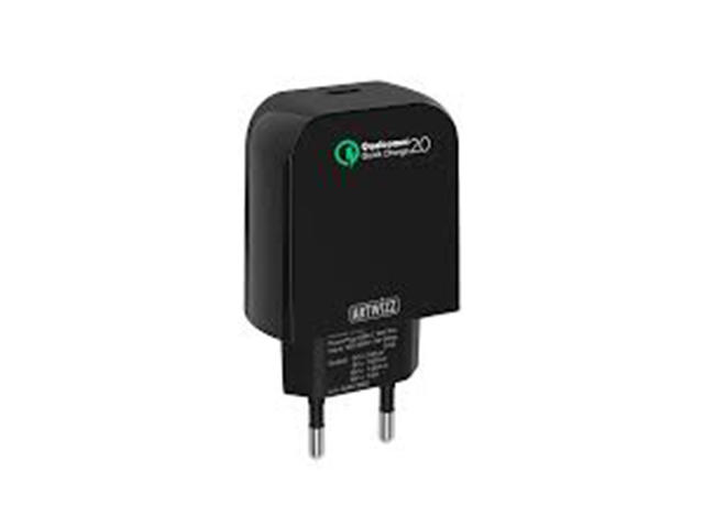 Зарядни устройства Artwizz PowerPlug USB-C w/ Qualcom Quickcharge 15W Pro - Black