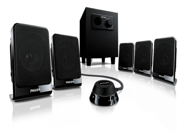 Слушалки Philips мултимедийни тонколони 5.1