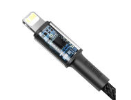 Кабели и Адаптери Baseus High Density Braided USB-C to Lightning Cable PD 20W (CATLGD-A03) - USB-C към Lightning кабел за Apple устройства с Lightning порт (200 см) (син)