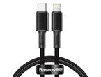 Кабели и Адаптери Baseus High Density Braided USB-C to Lightning Cable PD 20W (CATLGD-01), 100 см