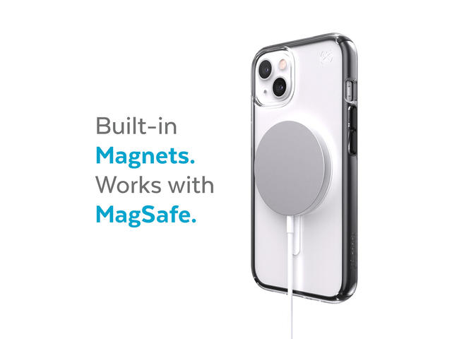 Калъфи Speck iPhone 13 Presidio Perfect Clear Geo + MS Clear/Black