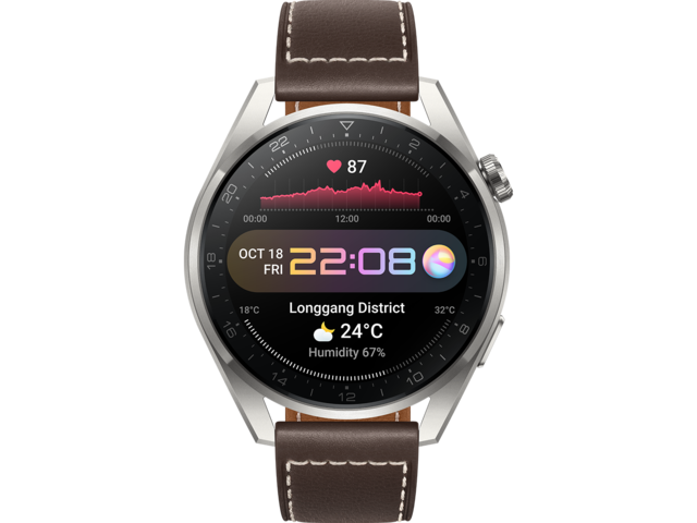 Смарт часовници Huawei Watch 3 Pro Galileo-L40E Brown Leather 