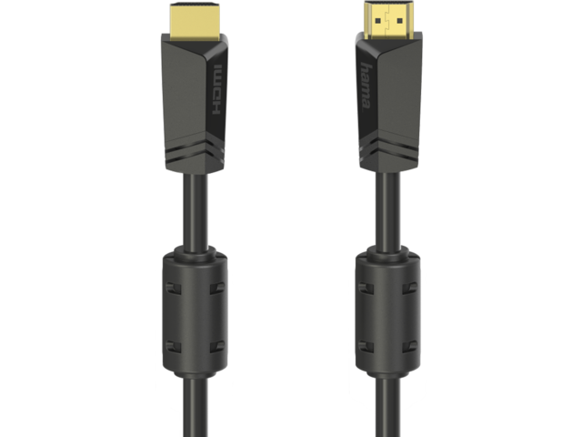 Кабели и Адаптери Hama High-speed HDMI™ Cable, Plug - Plug, 4K, Ethernet, Gold-plated, 5 метра