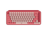 Клавиатури Logitech POP Keys Wireless Mechanical Keyboard With Emoji Keys, US, HEARTBREAKER ROSE