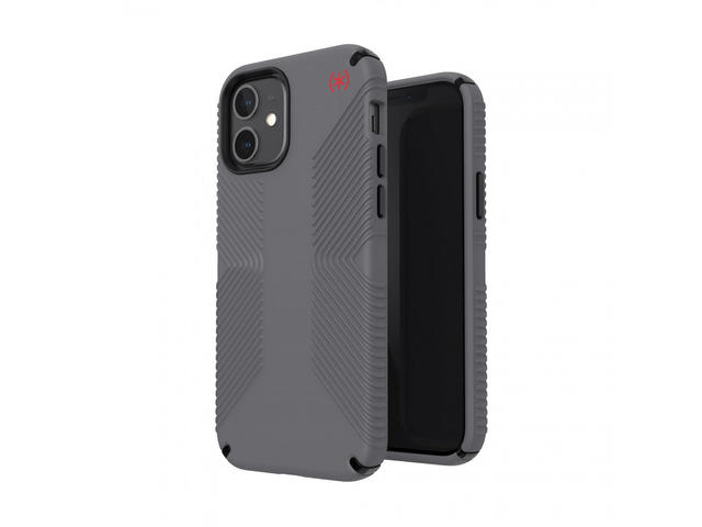Калъфи Speck iPhone 12 (Pro) PRESIDIO2 GRIP - GRAPHITE GREY/GRAPHITE GREY/BOLD RED