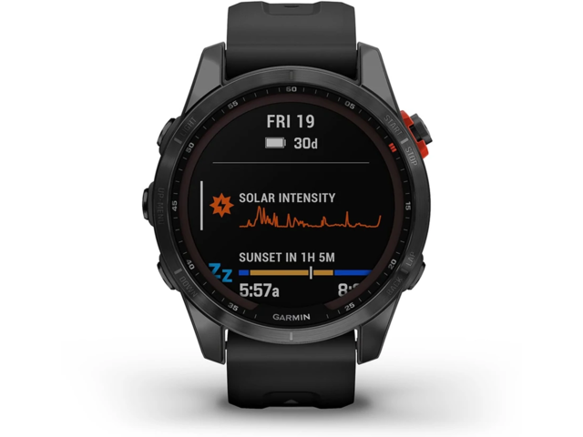 Смарт часовници Garmin Fenix 7S Solar Slate Gray /Black
