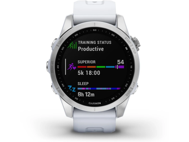 Смарт часовници Garmin Fenix 7S Silver/Whitestone