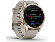 Смарт часовници Garmin Fenix 7S Sapphire Solar Cream Gold Titanium /Light Sand