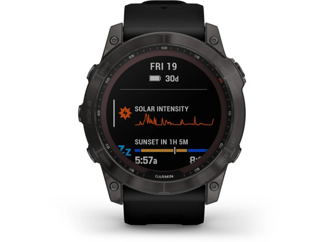 Смарт часовници Garmin Fenix 7X Sapphire Solar Carbon Gray DLC Titanium/Black