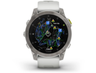 Смарт часовници Garmin Epix Gen 2 Sapphire White Titanium със силиконова каишка