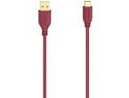 Кабели и Адаптери Hama "Flexi-Slim" USB-C Cable, USB 2.0, 480 Mbit/s, Chilli Pepper, 0.75 m