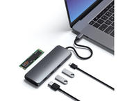USB Хъб Satechi USB-C Hybrid Multiport Adapter Space Grey