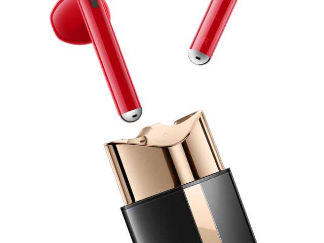 Слушалки HUAWEI FreeBuds Lipstick Black Case, Red Earbuds