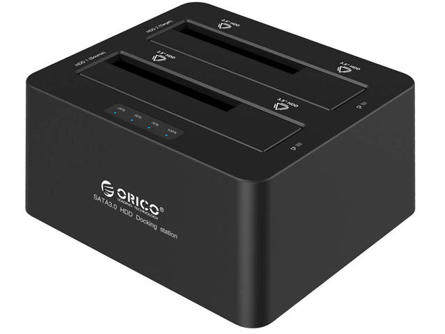 Докинг станции Orico HDD/SSD Dock - 2 BAY Clone 2.5/3.5  USB 3.0