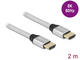 Кабели и Адаптери Delock Ultra High Speed HDMI Cable 48 Gbps 8K 60 Hz silver 2 m certified