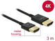 Кабели и Адаптери Delock Cable High Speed HDMI with Ethernet - HDMI-A male > HDMI-A male 3D 4K 3 m Active Slim High Quality
