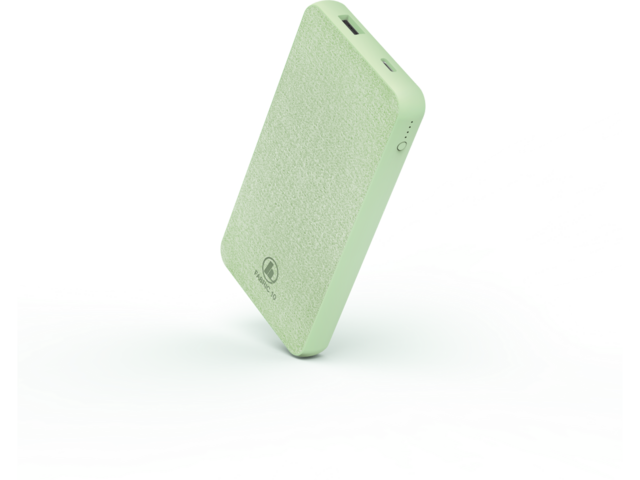 Външни батерии Hama "Fabric 10" Power Pack, 10000 mAh, Smoke Green