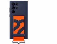 Калъфи Samsung Galaxy S22 Ultra Silicone Cover with Strap, Navy