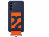 Калъфи Samsung Galaxy S22+ Ultra Silicone Cover with Strap, Navy