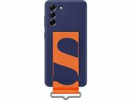 Калъфи Samsung Galaxy S21 FE 5G Silicone Cover with Strap, Navy