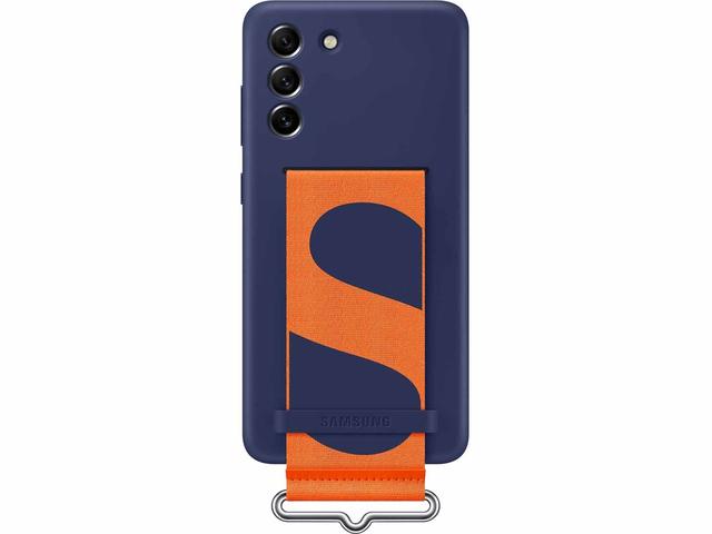 Калъфи Samsung Galaxy S21 FE 5G Silicone Cover with Strap, Navy