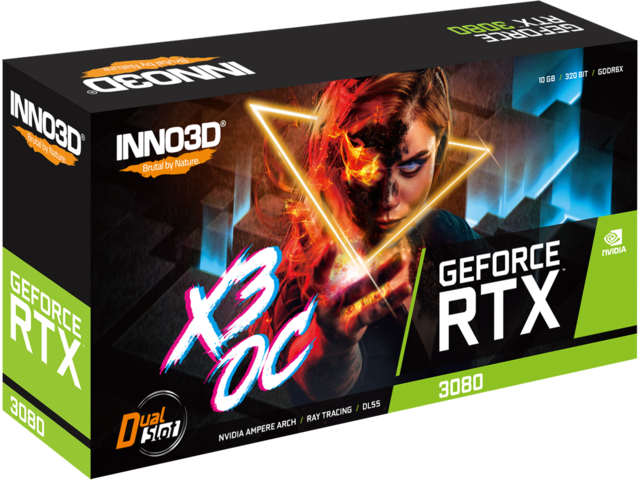 Видео карти INNO3D GeForce RTX 3080 X3 OC LHR