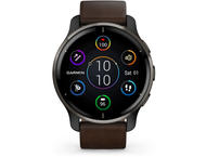 Смарт часовници Garmin Venu 2 Plus Slate brown Leather Strap