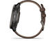 Смарт часовници Garmin Venu 2 Plus Slate brown Leather Strap