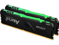 Оперативна памет 16GB (2x8GB) DDR4 3600 MT/s Kingston FURY BEAST RGB Black