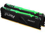 Оперативна памет 16GB (2x8GB) DDR4 3600 MT/s Kingston FURY BEAST RGB Black