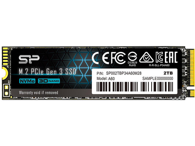 SSD 2TB Silicon Power A60 PCIe Gen3x4