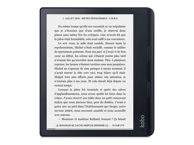 E-reader Kobo Sage, в черно