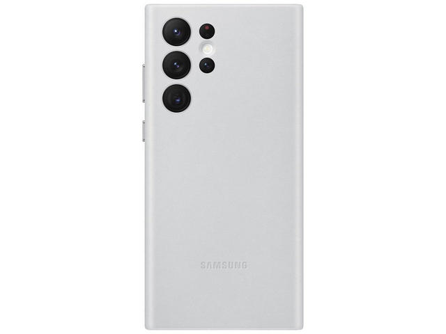 Калъфи Samsung Galaxy S22 Ultra G908 Leather Cover, Light Gray
