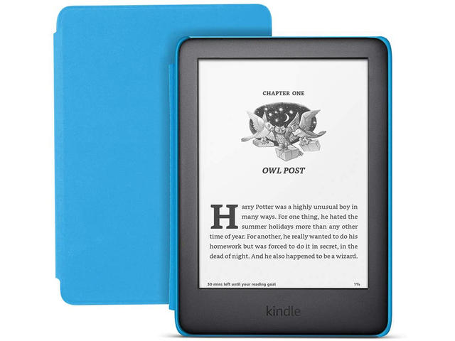 E-reader Amazon Kindle Kids Edition 2020, черен със син калъф