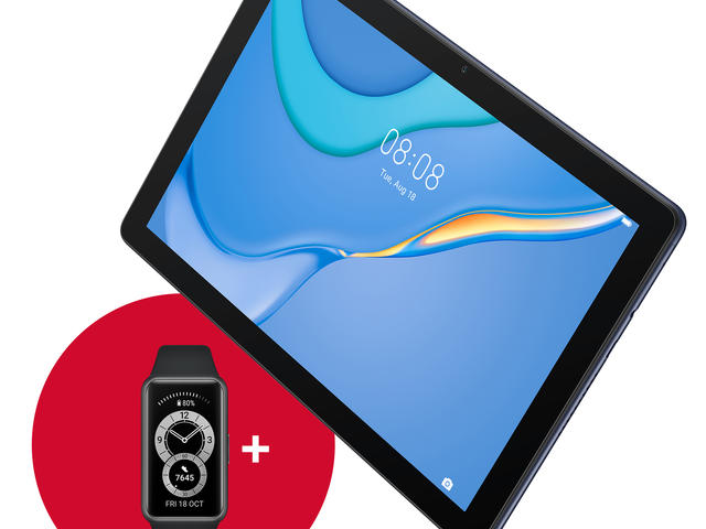 Таблети HUAWEI MatePad T 10, 64GB LTE + Huawei Band 6 Amber Sunrise