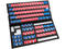 Джаджи Ducky Pudding Red & Blue 108-Keycap Set PBT Double-Shot US Layout