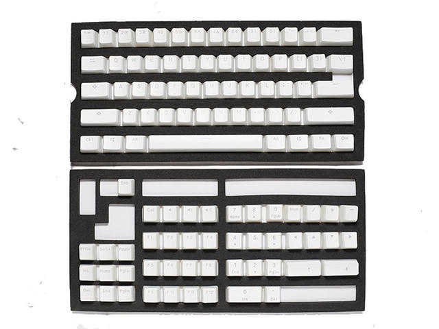 Джаджи Ducky Pudding White 108-Keycap Set PBT Double-Shot US Layout