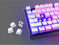 Джаджи Steelseries PrismCaps PBT Doubleshot 104-Keycap White US-Layout