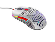 Мишки Xtrfy M42 Retro, RGB, бял/сив/червен